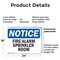 Signmission Fire Alarm Sprinkler Room, 24 in W x Rectangle, Plastic OS-2PACK-NS-P-1824-L-12546 - alternate 3